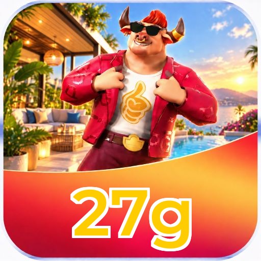 Interface da plataforma 27g mostrando slots populares e bônus de boas-vindas